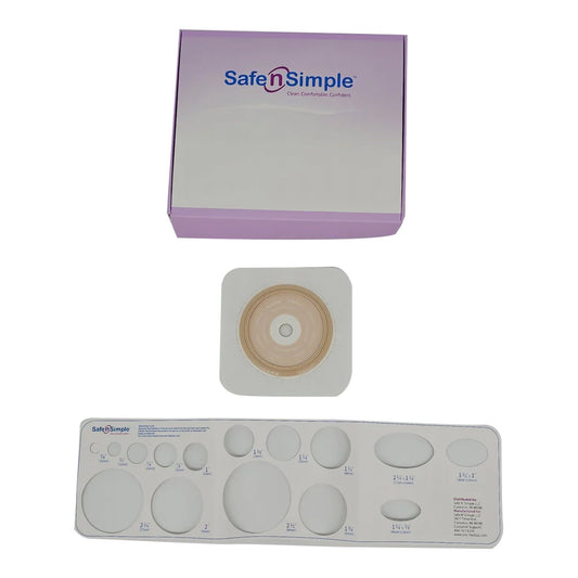 BARRIER, OSTOMY 2PC EXT TAPE COLLAR WHT 2 3/4"