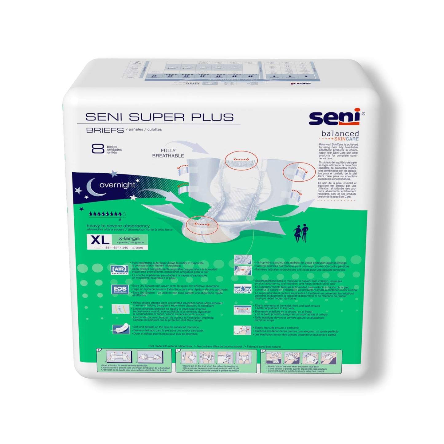 BRIEF, INCONT SENI SUPER PLUSXLG 55"-67"