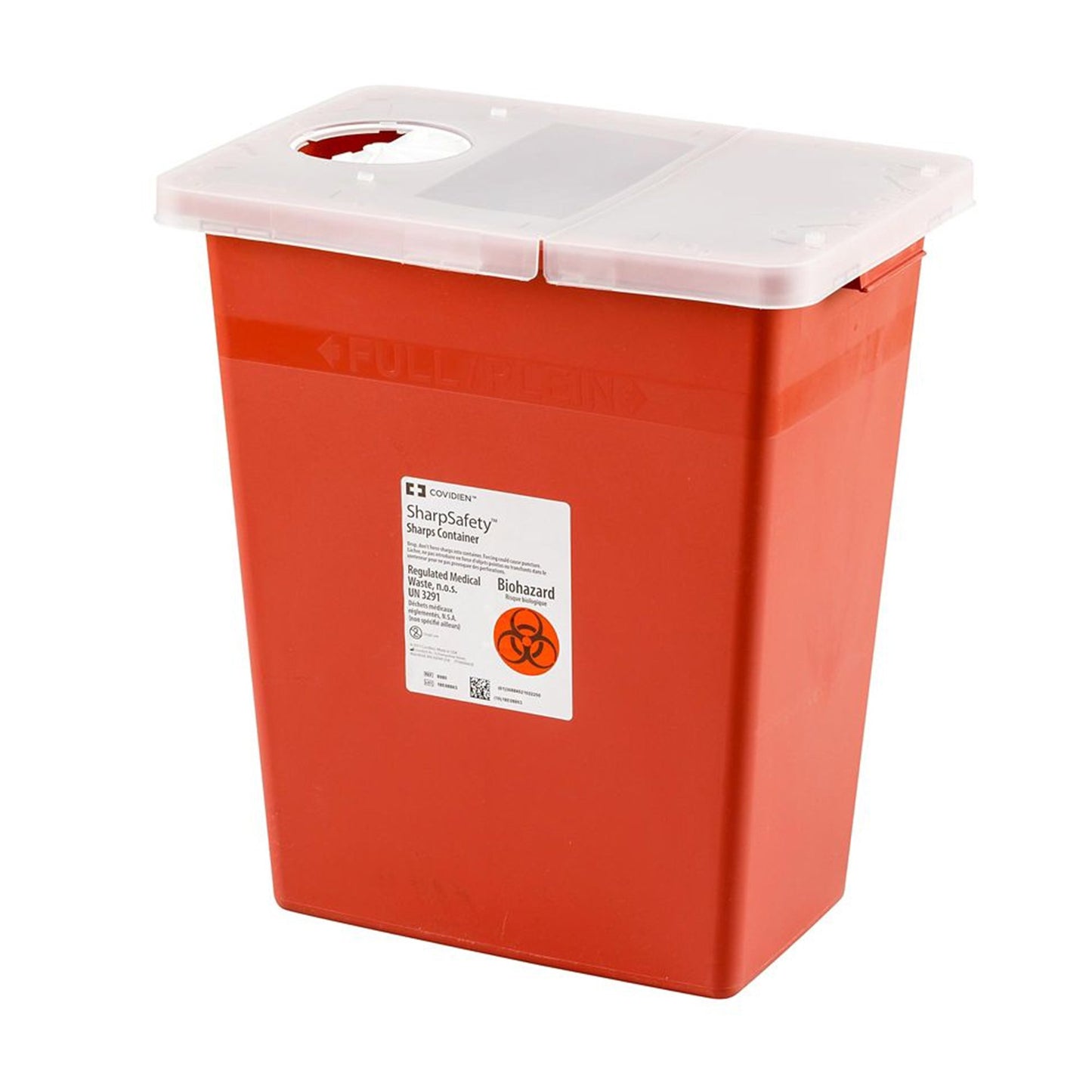 CONTAINER, SHARPS RED 18GL