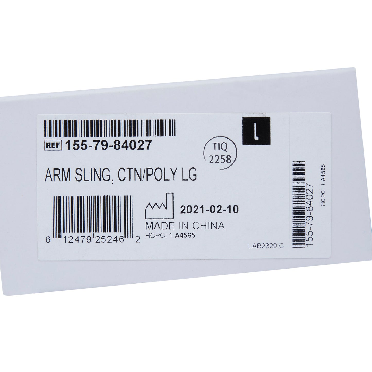 ARM SLING, COTTON/POLY LG