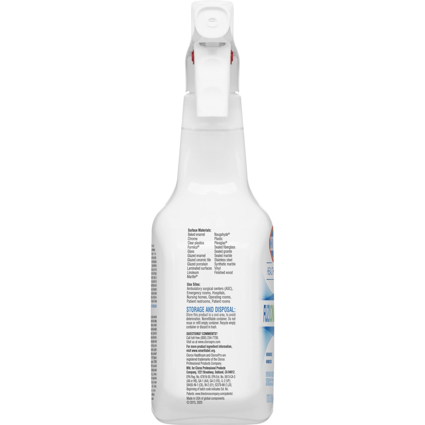 DISINFECTANT, CLOROX CLINICALLIQ SPR 320Z
