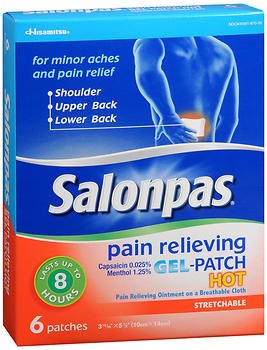 SALONPAS HOT GEL PATCH 0.025-1.25
