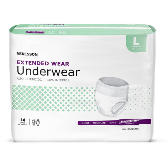 UNDERWEAR, EXTENDED WEAR LG 44-58