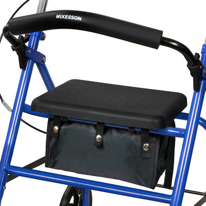 WALKER, ROLLATOR DURA FOLDINGSTEEL W/7.5" WHLS BLU 350LB
