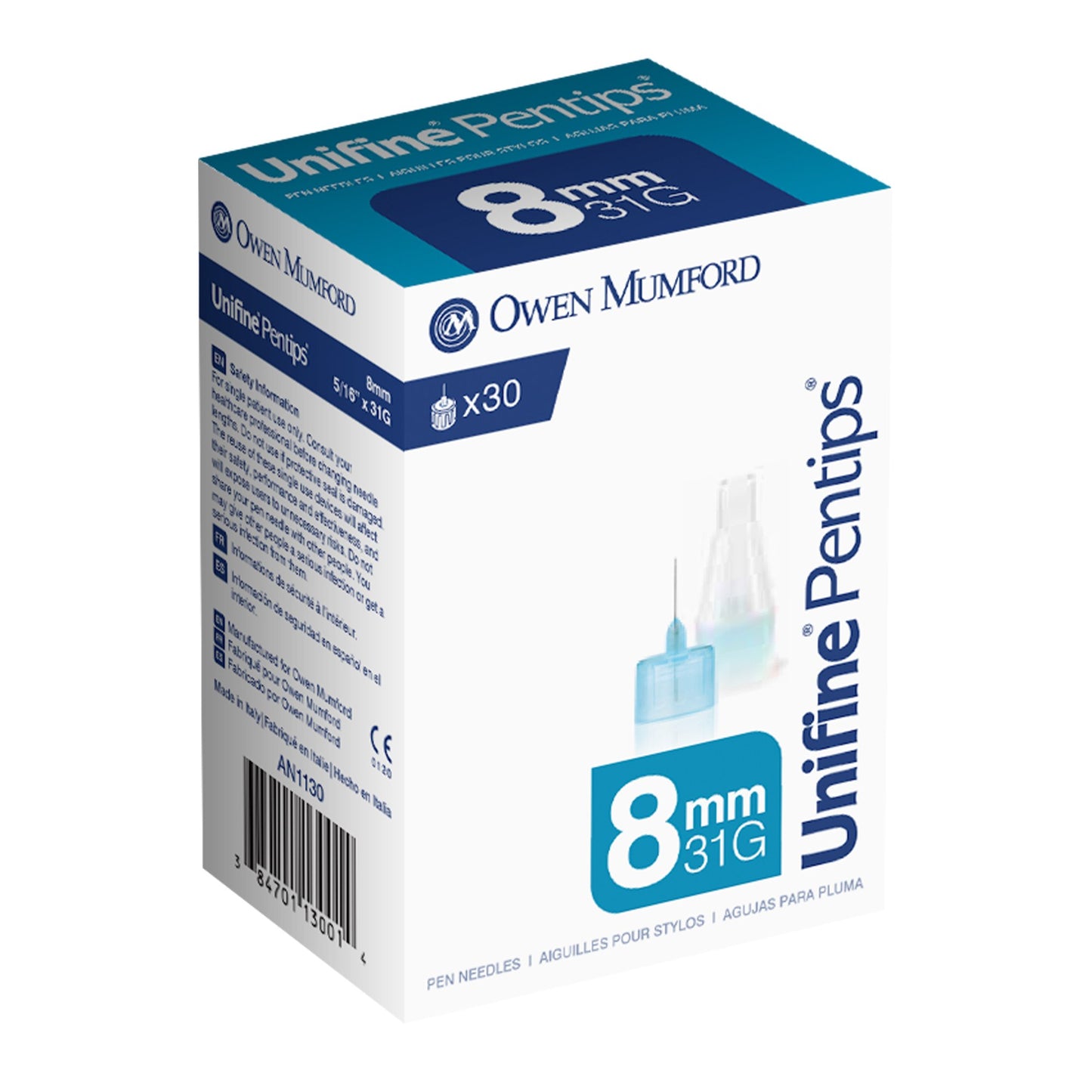 PENTIP, UNIFINE PEN NEEDLE 8MMX31G