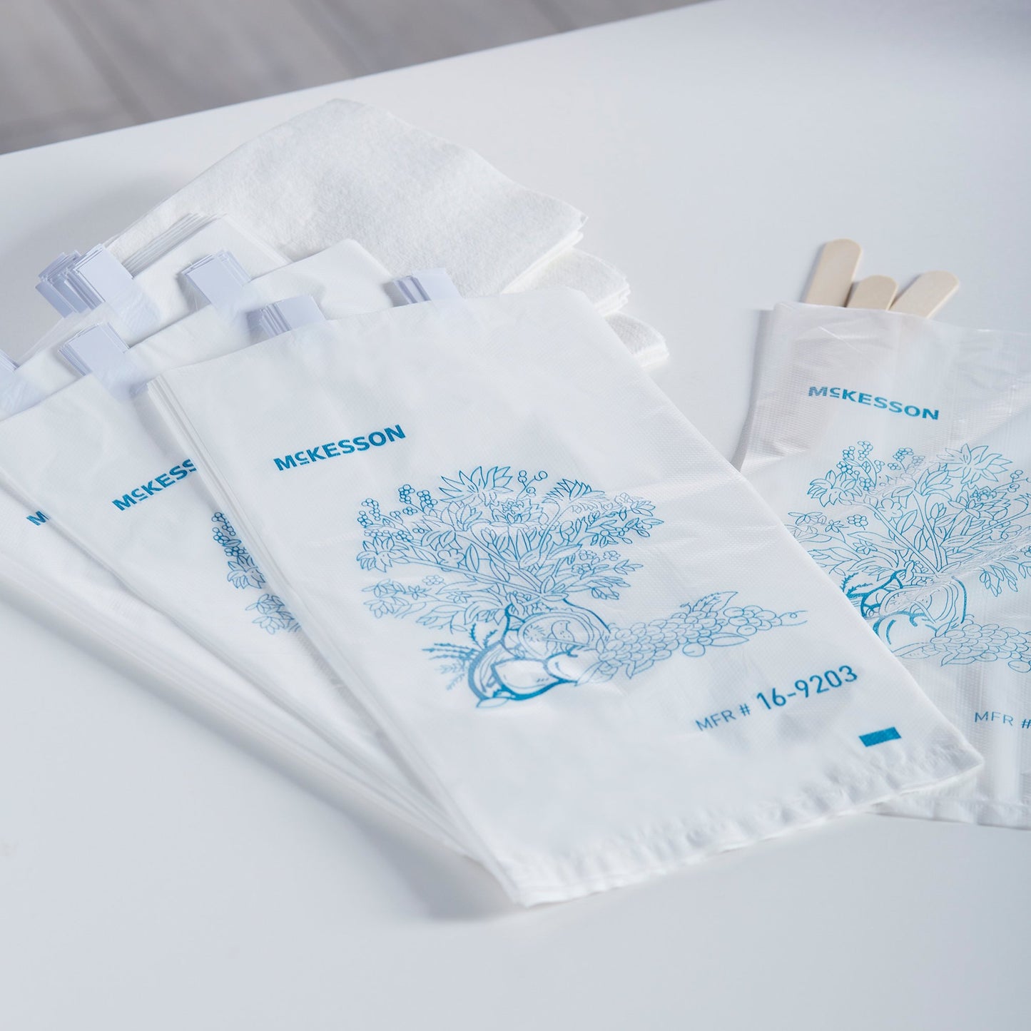 BAG, BEDSIDE POLY LF W/PRNT
