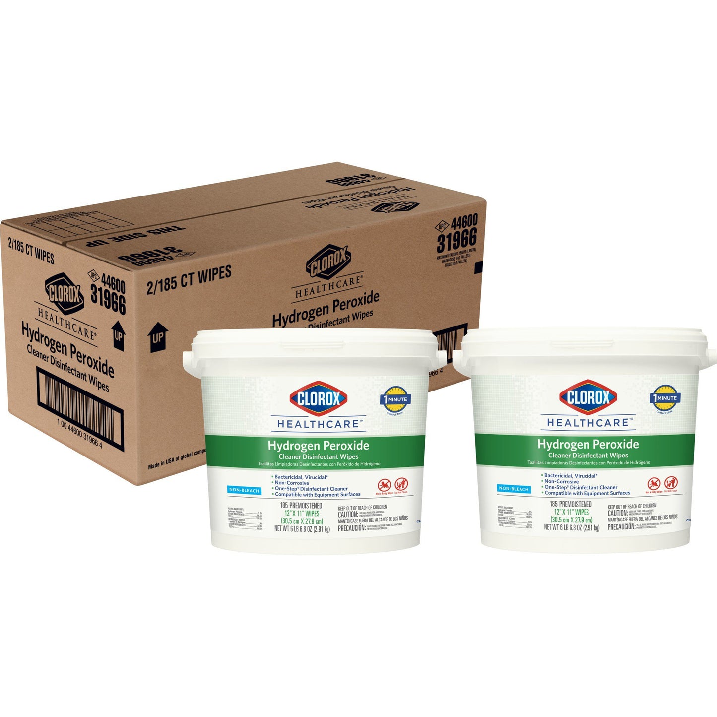 WIPE, WET CLOROX HYDROGEN PEROXIDE 12X11"