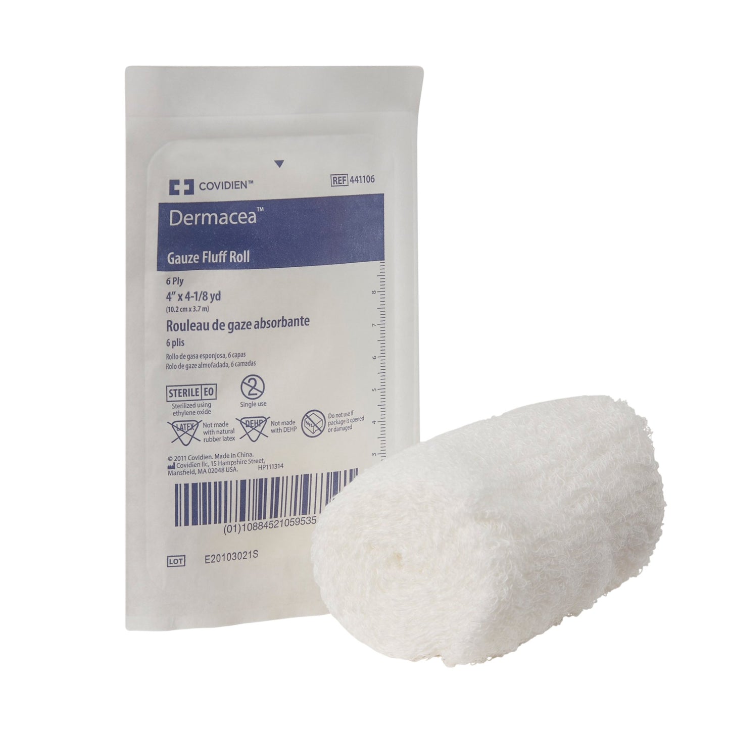 FLUFF, DERMACEA STR 4"X4YD
