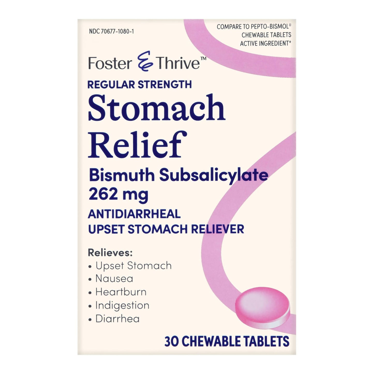 STOMACH RELIEF, TAB FT SM CHEWREG 262MG