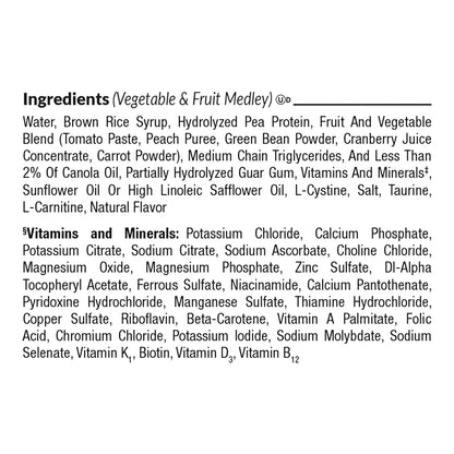 COMPLEAT PEPTIDE, 1.0 CAL VEG/FRUIT MEDLEY 250ML