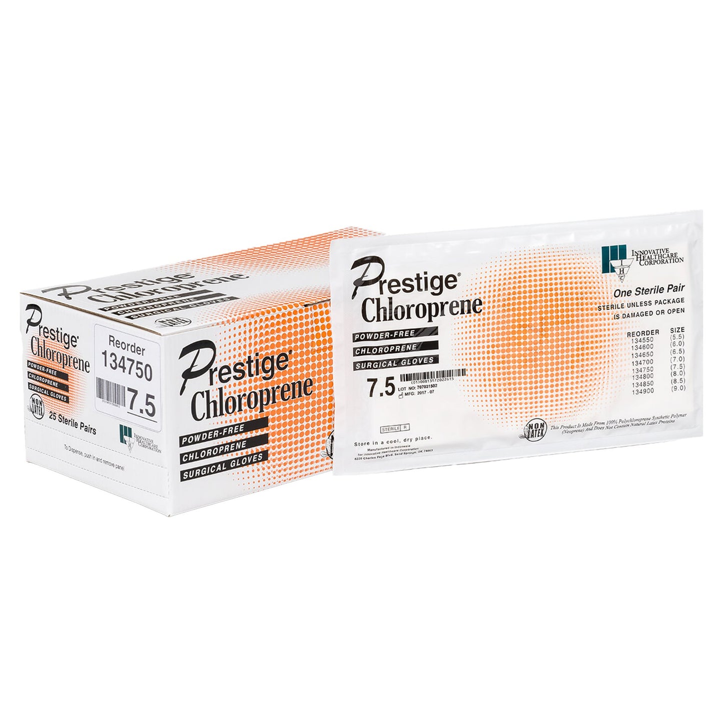 GLOVE, SURG PLYCHPRN 7.5 STR2TXT