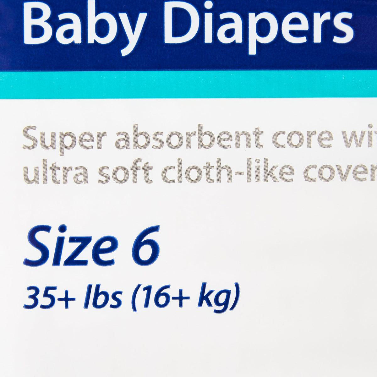 DIAPER, CURITY BABY SZ6 35+LB