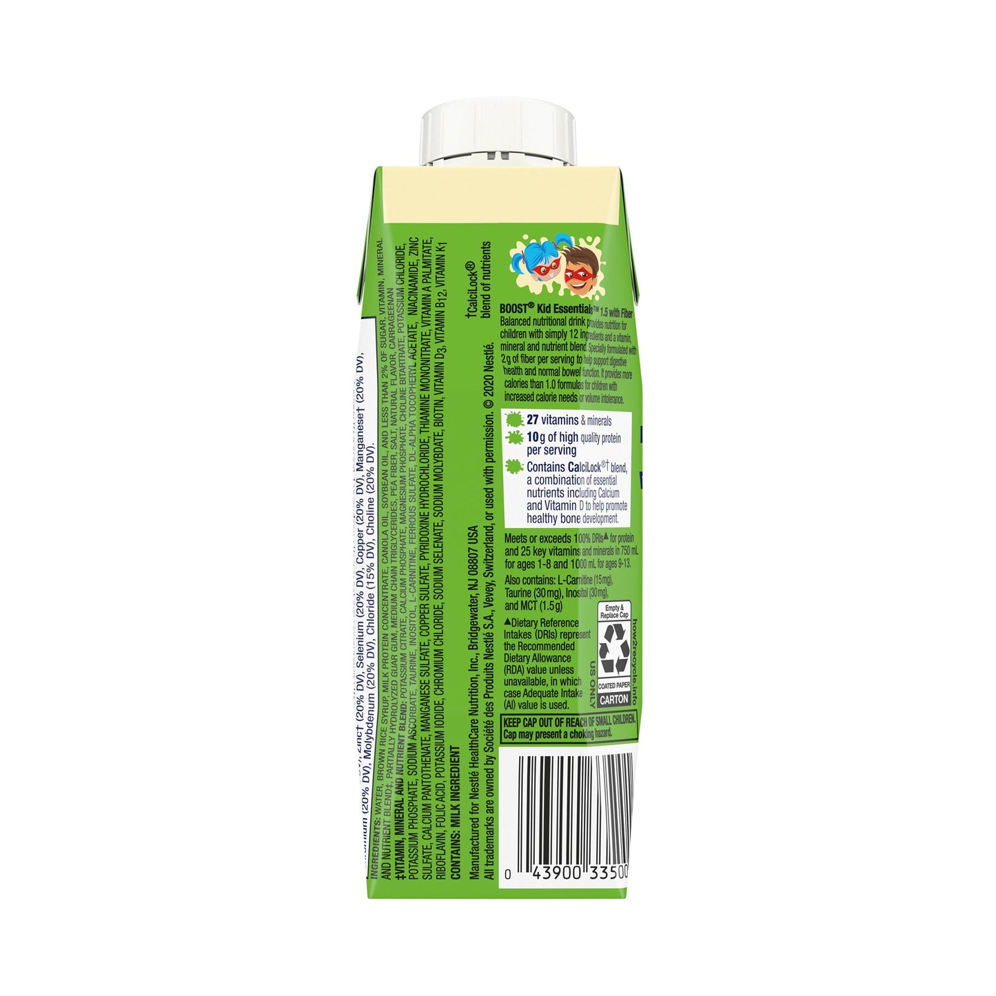 BOOST, KID ESSENTIALS 1.5 W/FIBER VAN VORTEX 8OZ