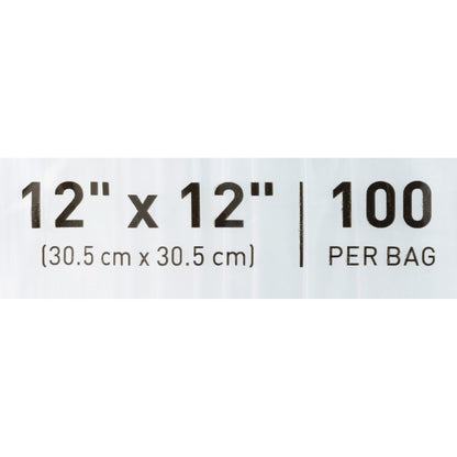 BAG, ZIP LOCK 12X12
