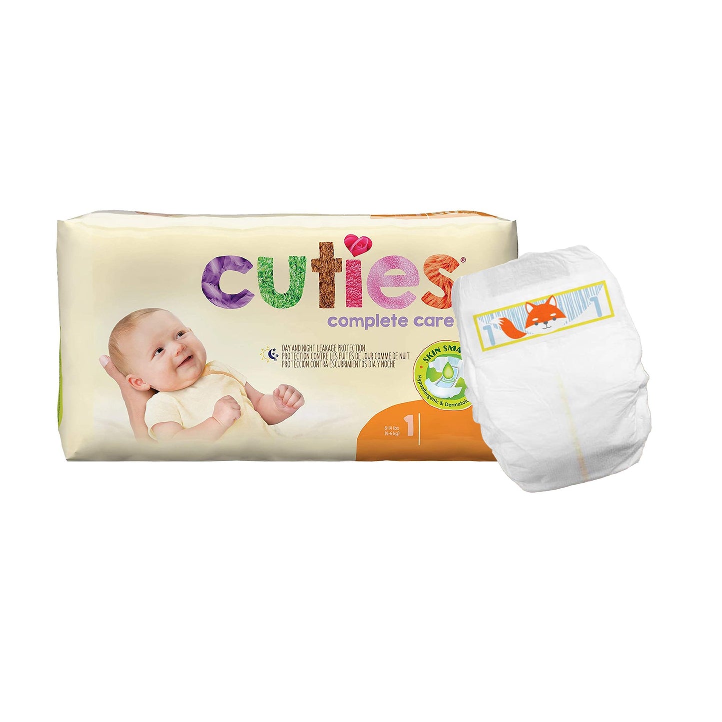 DIAPER, BABY CUTIES PREVAIL 8-14LBS SZ1