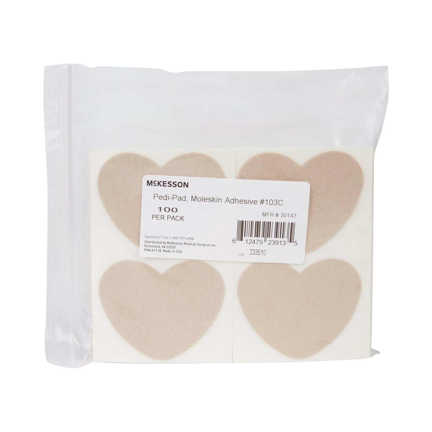 PEDI-PAD, MOLESKIN ADH #103-C/PK 10PK/CS)