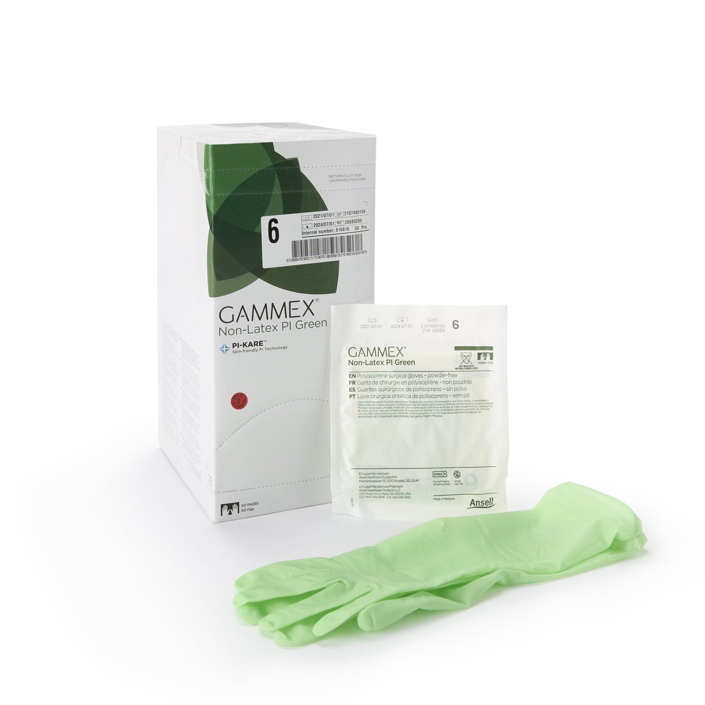 GLOVE, SURG PLYISO 6.0 STR2 SMTH CHEMO