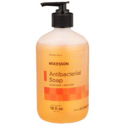 SOAP, MCKESSON ANTIB BENZETHONIUM CHLORIDE PUMP 18OZ