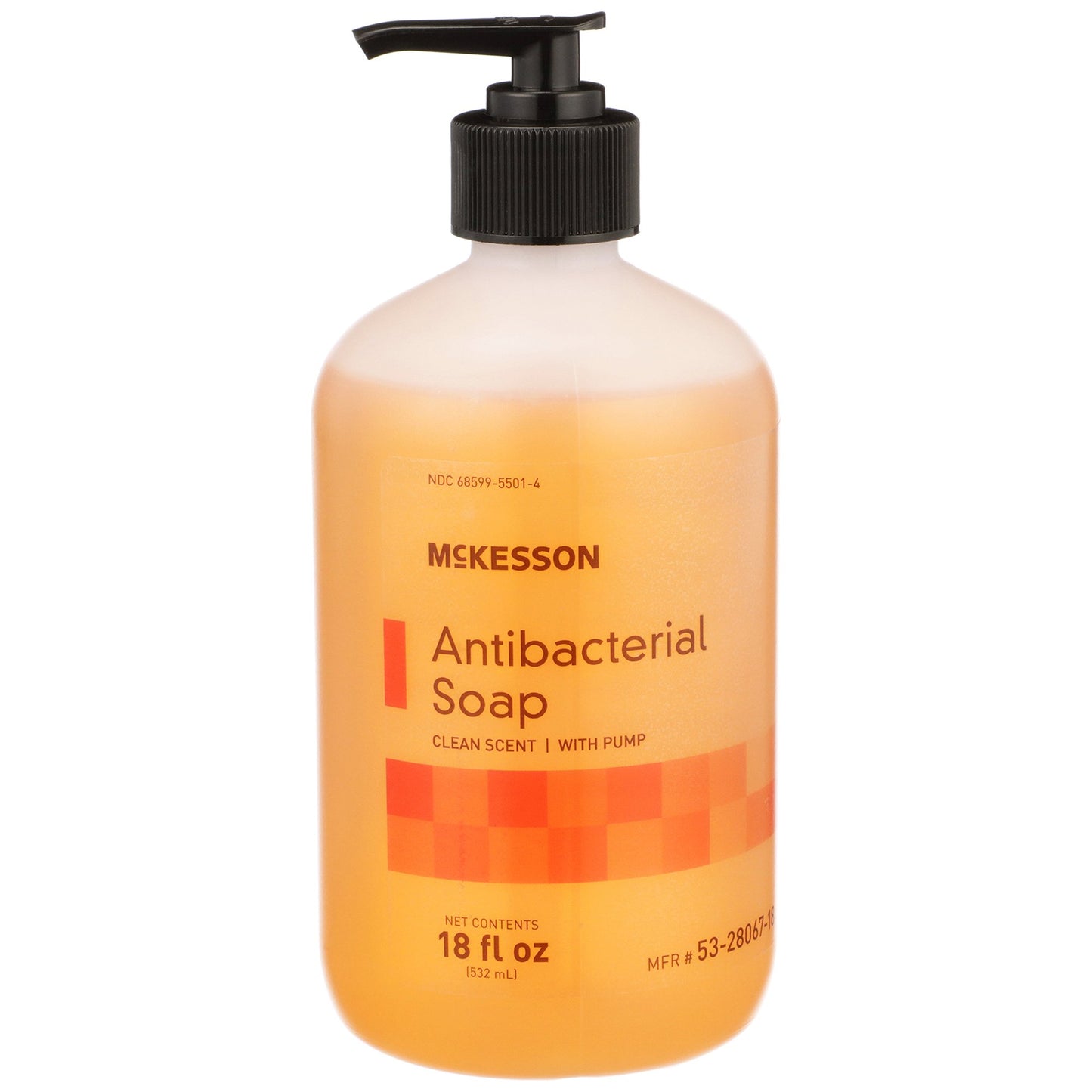 SOAP, MCKESSON ANTIB BENZETHONIUM CHLORIDE PUMP 18OZ