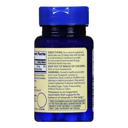 POTASSIUM, TAB FT SM 99MG