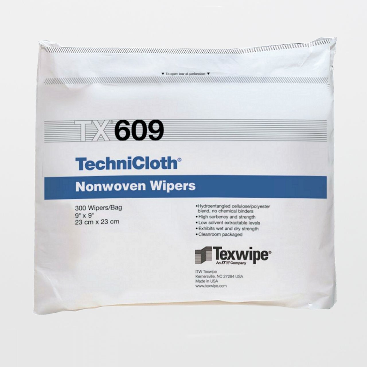 WIPE, DRY TECHNICLOTH NON-WOVEN 9"X9"