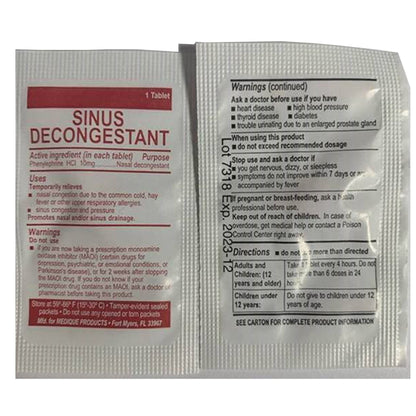 SINUS RELIEF, TAB 10MG