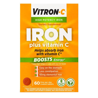 VITRON-C IRON+C, TAB 200-125MG