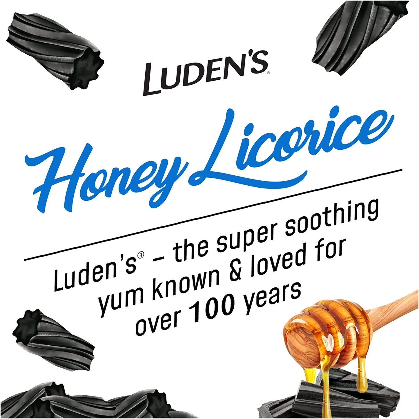 LUDENS THROAT, LOZ HONEY LICORICE