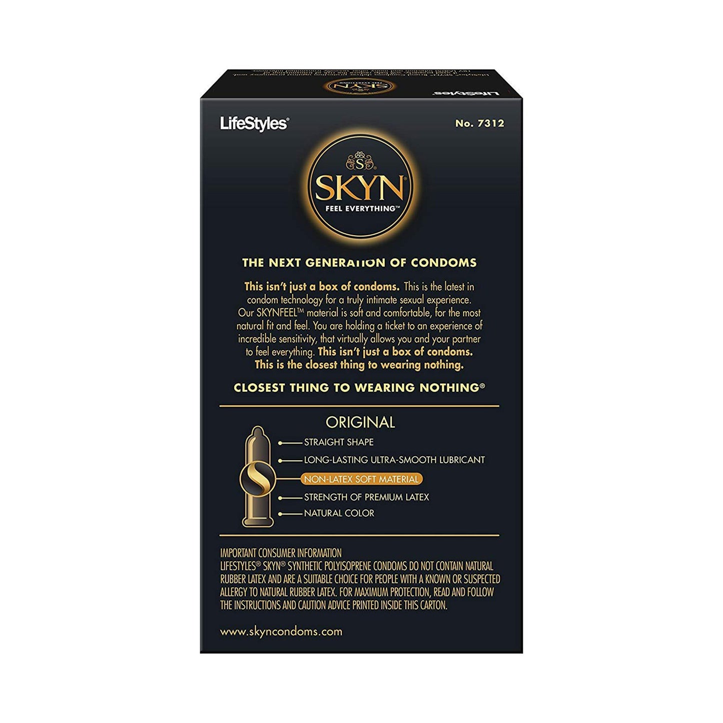 CONDOM, LIFESTYLE SKYN POLYISOPRENE LUB