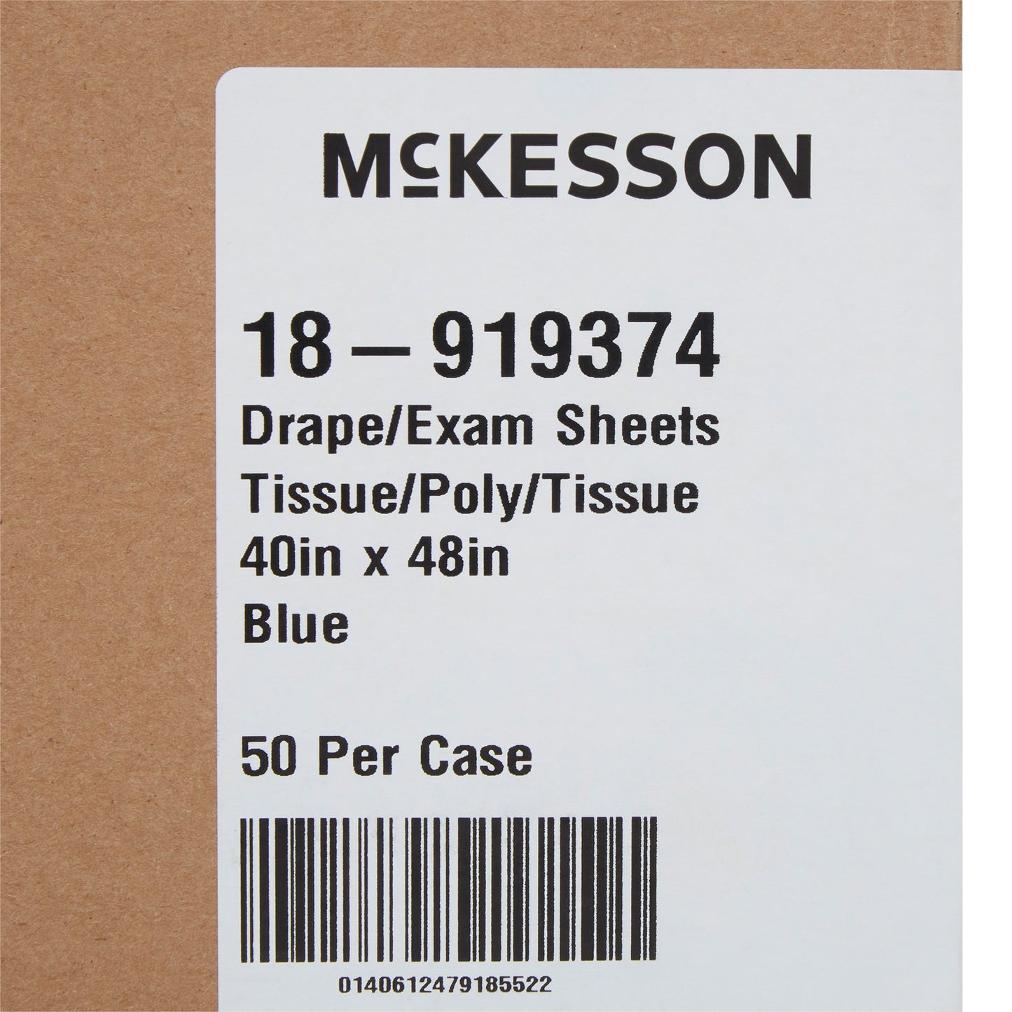 SHEET, DRAPE T/P/T BLU 40X48