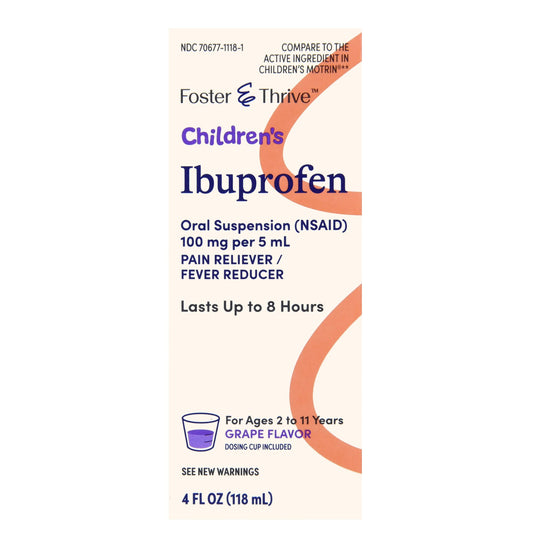IBUPROFEN, SUSPN ORAL FT CHLDGRAPE 4OZ