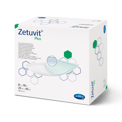 DRESSING, WOUND ZETUVIT PLUS W/SAP 8"X16"