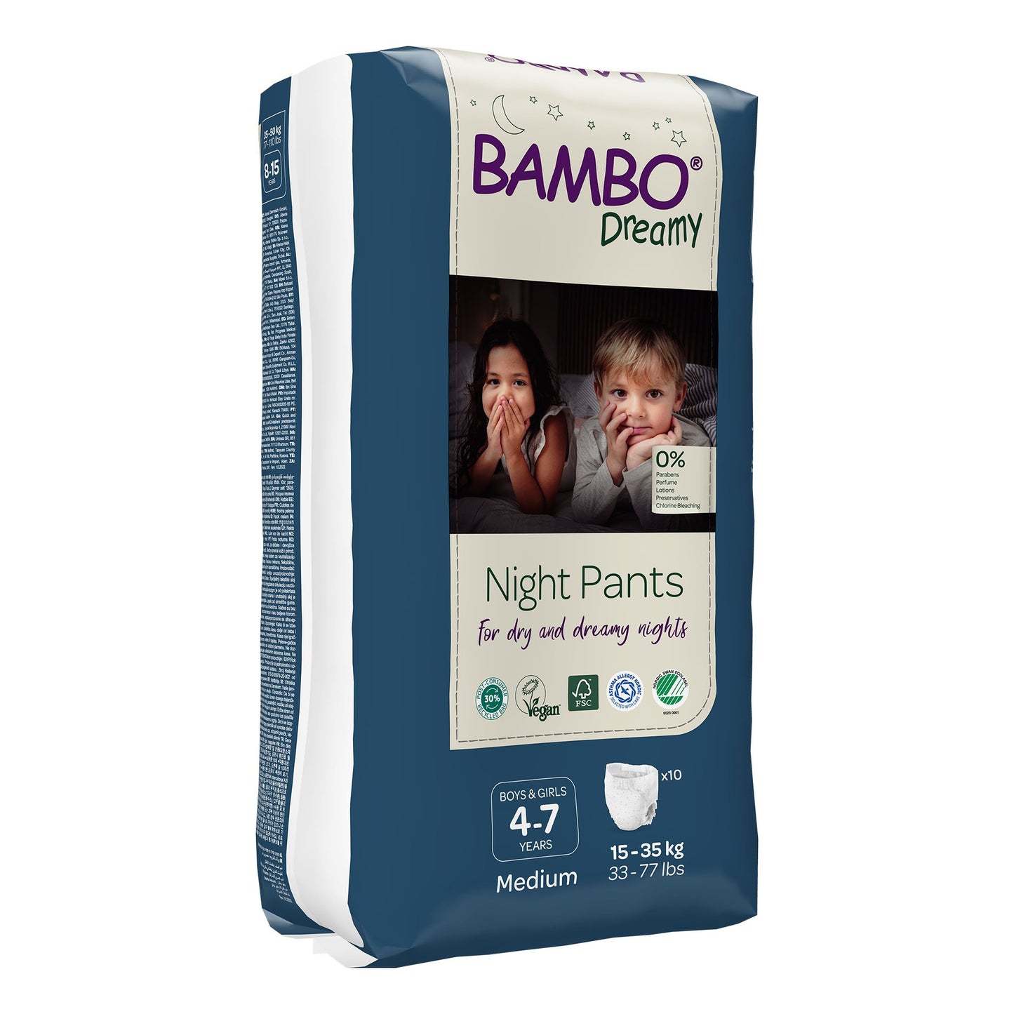 PANTS, TRAINING BAMBO NATURE DREAMY 4-7YRS