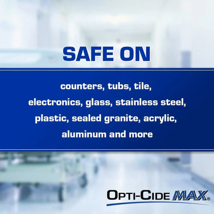 WIPE, DISINFECTANT OPTI-CIDE MAX 6"X6 3/4"
