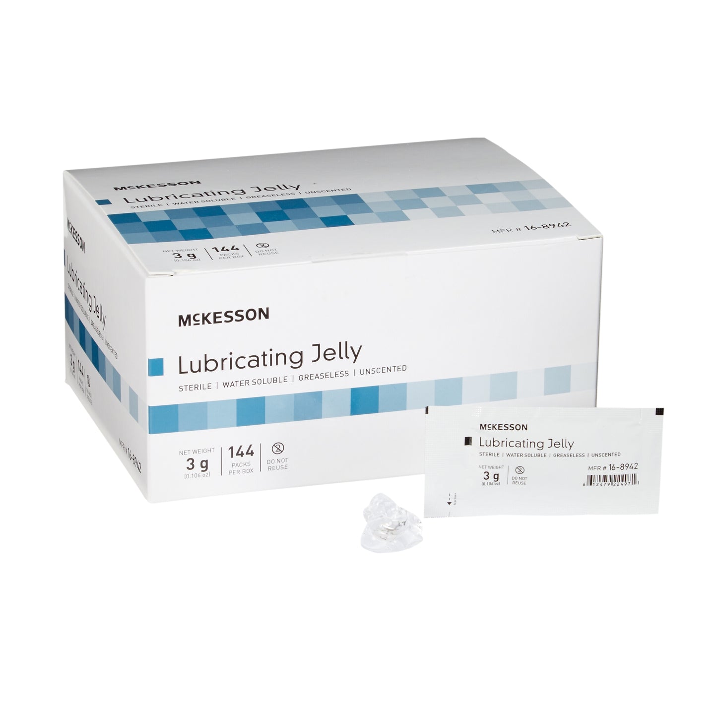 LUBRICATING JELLY, STR FOIL PKT 3GRAM