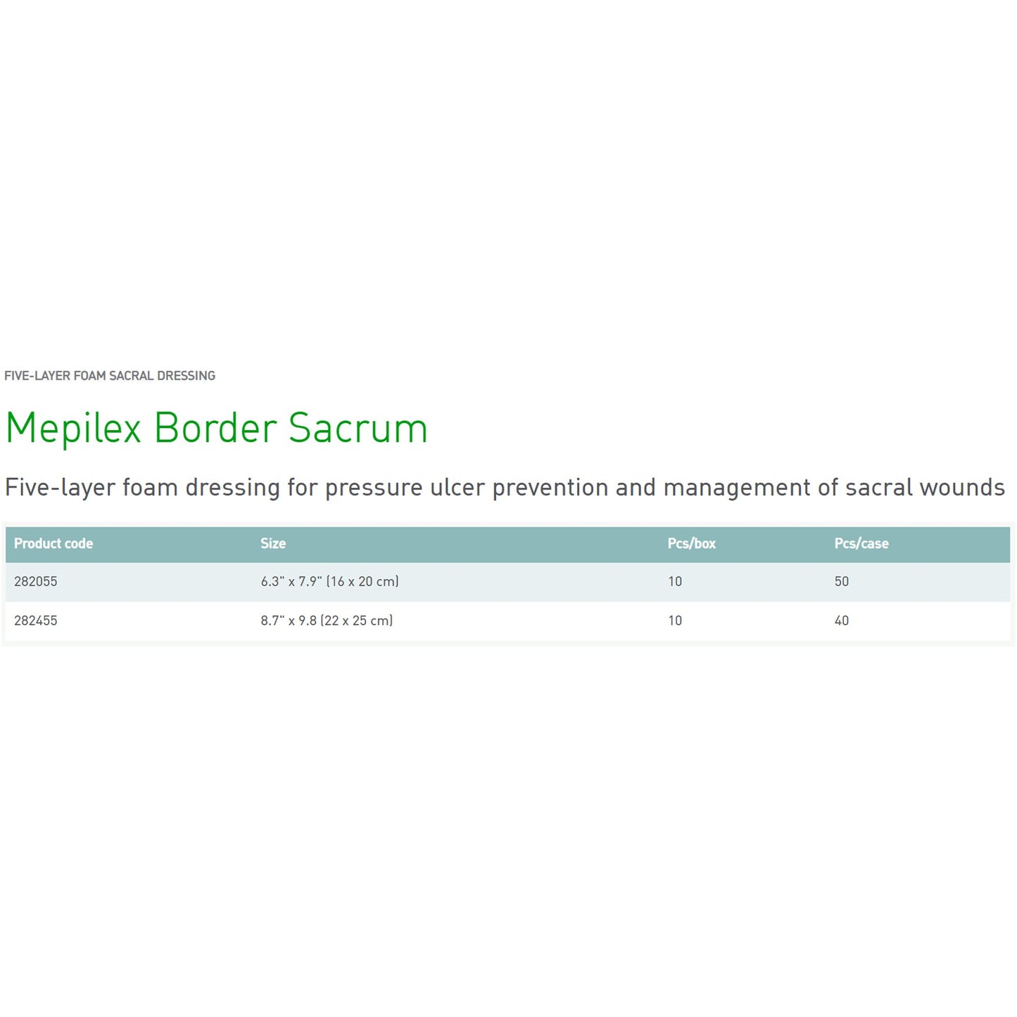 DRESSING, MEPILEX BRDER SACRUM6.3X7.9