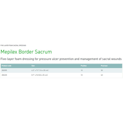 DRESSING, MEPILEX BRDER SACRUM6.3X7.9