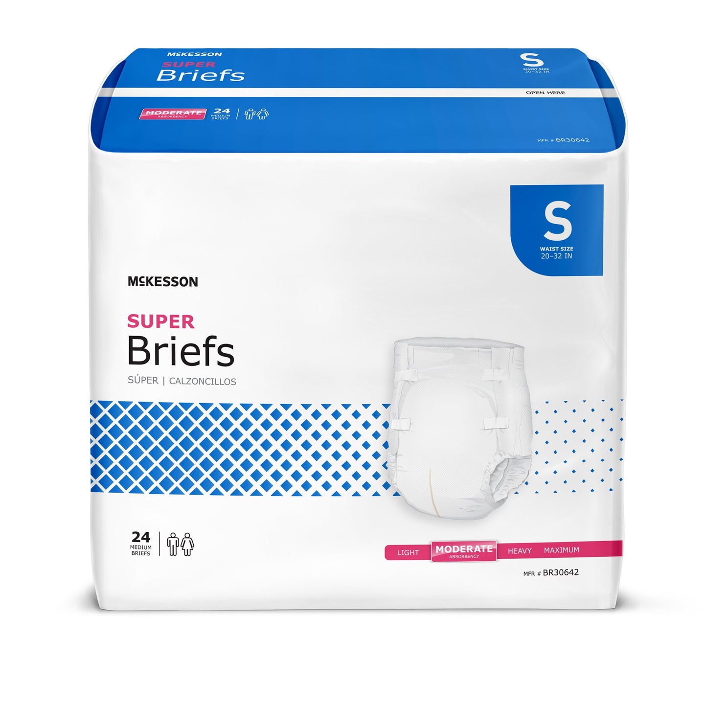 BRIEF, TAB CLOSURE SUPER SM 20-32"