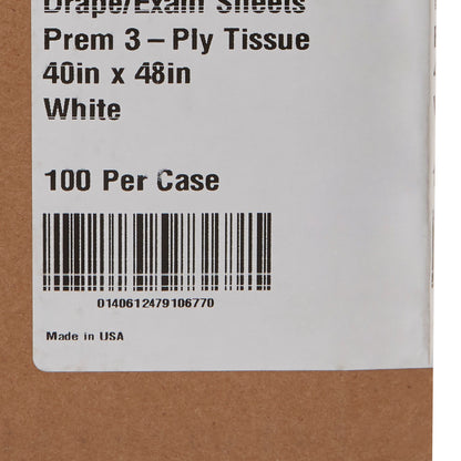 SHEET, DRAPE 3PLY WHT 40X48