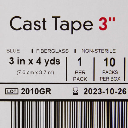 TAPE, CAST BLU LF 3"X4YDS