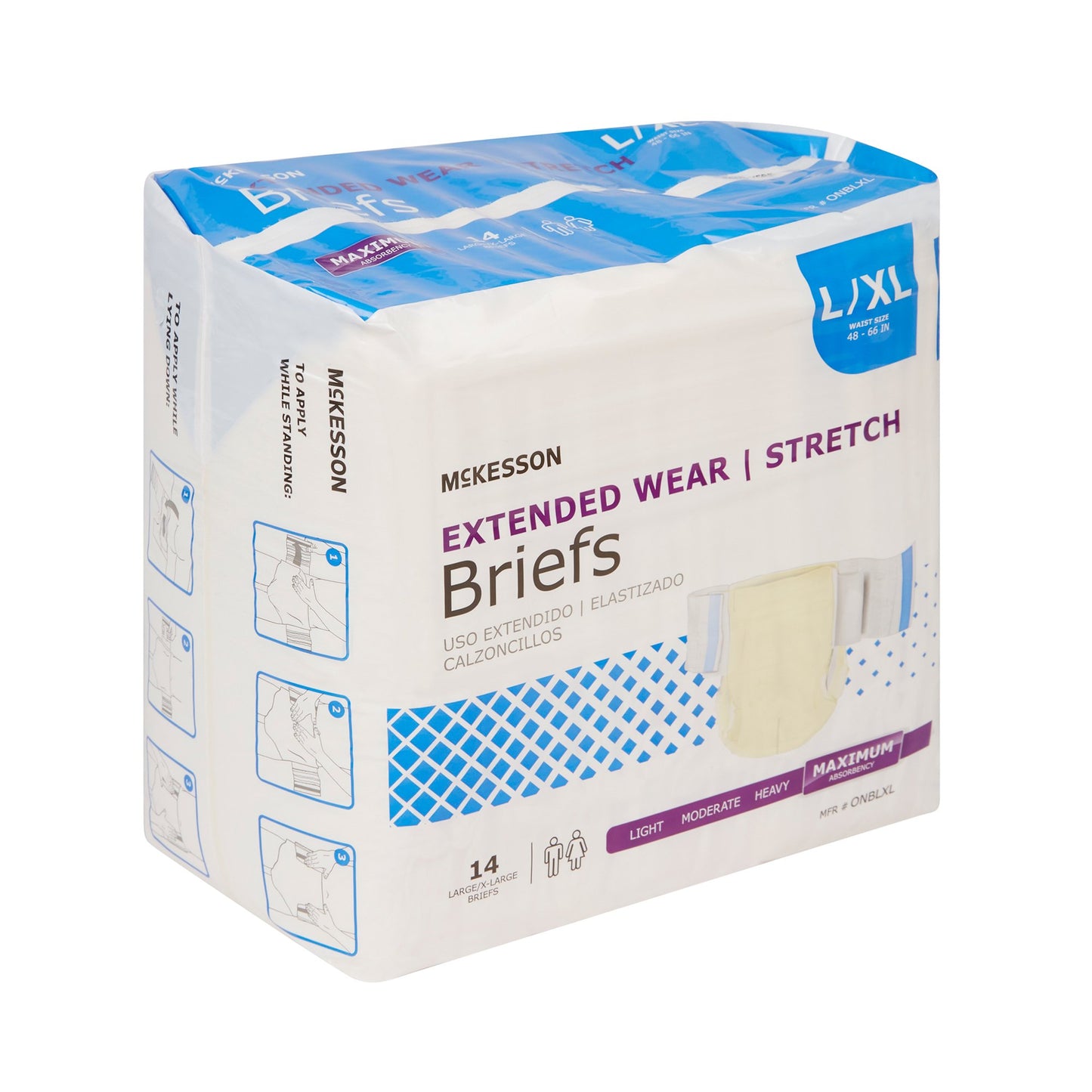 BRIEF, TAB CLSR EXTENDED WEARLG/XLG 48-66