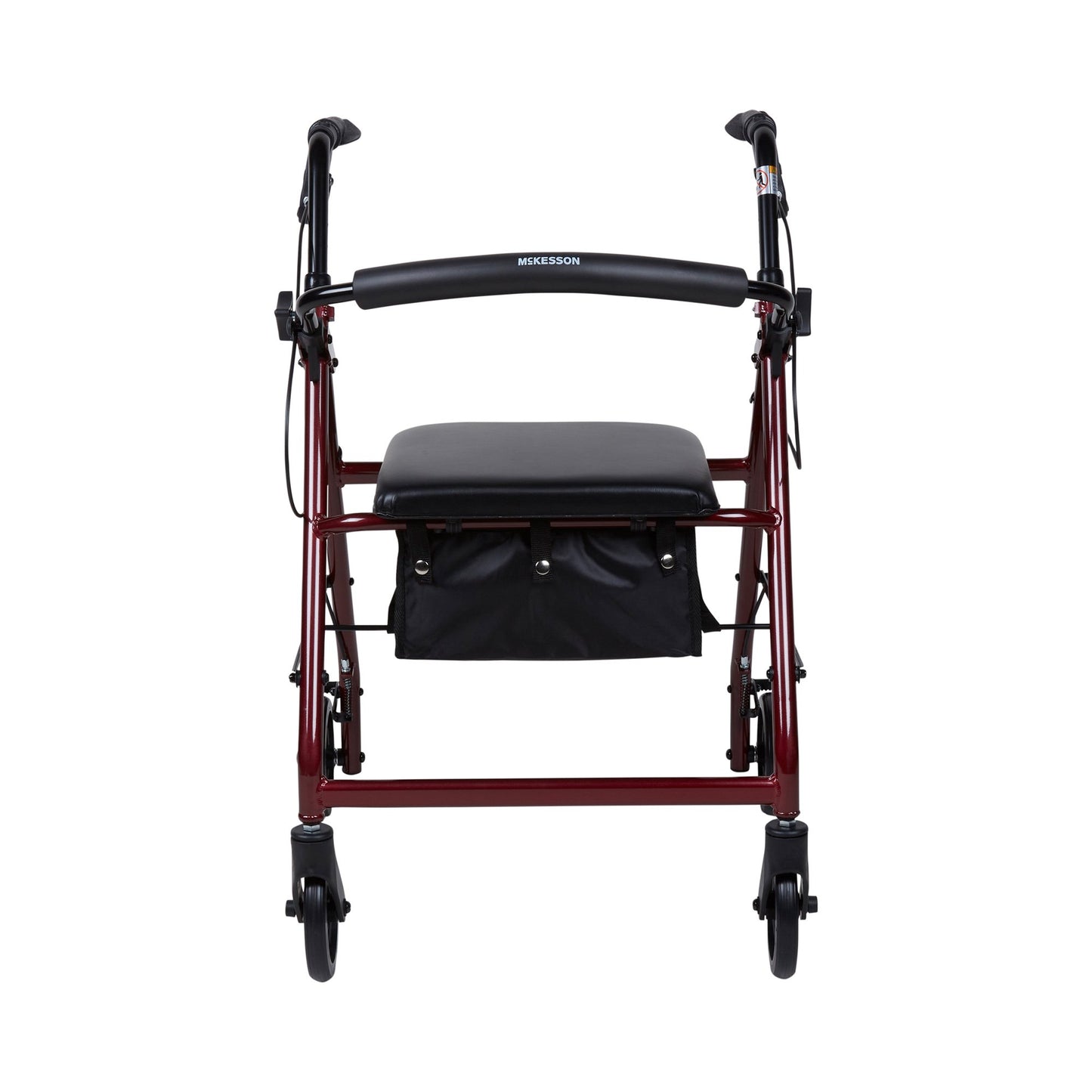 WALKER, ROLLATOR LTWT FOLDINGALUM W/6" WHLS RED 300LB