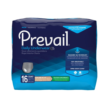 UNDERWEAR, MENS MAX ABSRB XLG48"-64"