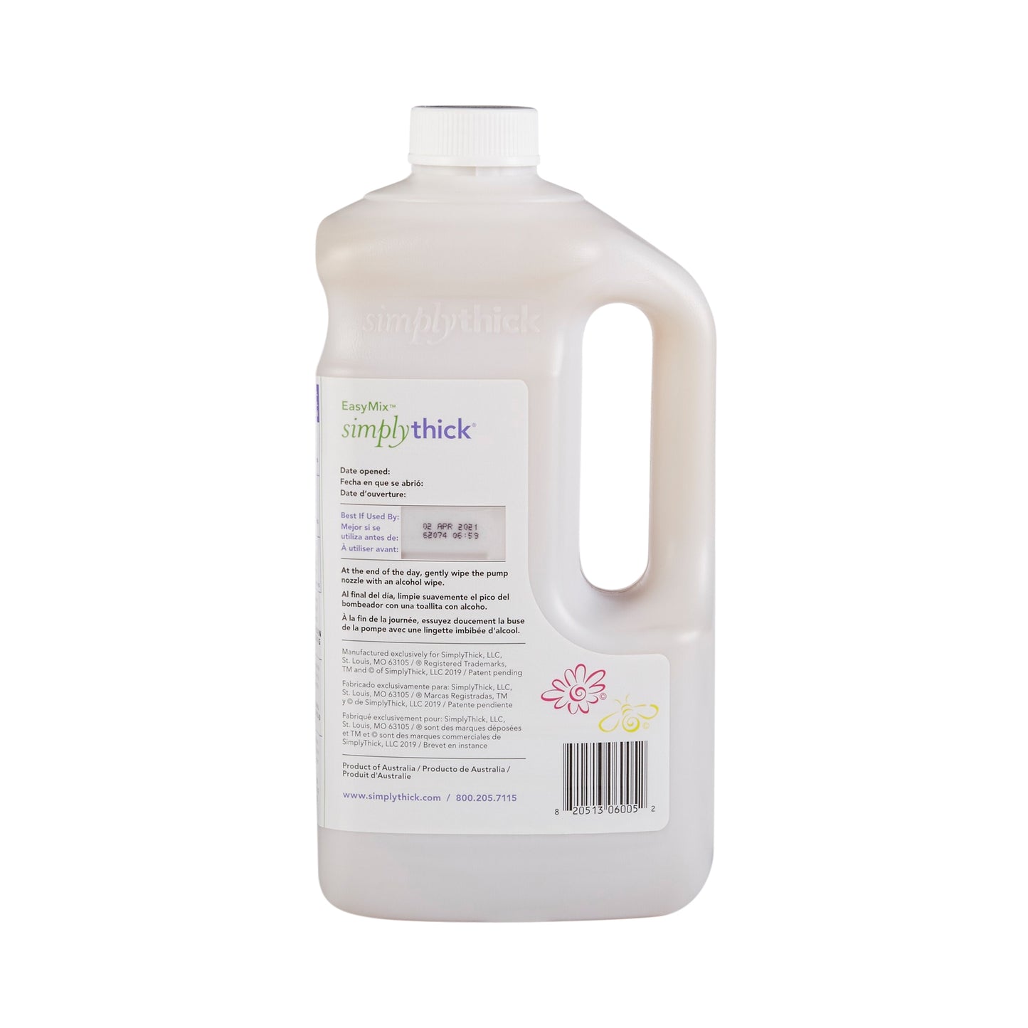 SIMPLY THICK, GEL 1.6L BT/PUMPNECTAR/HONEY/PUDDING