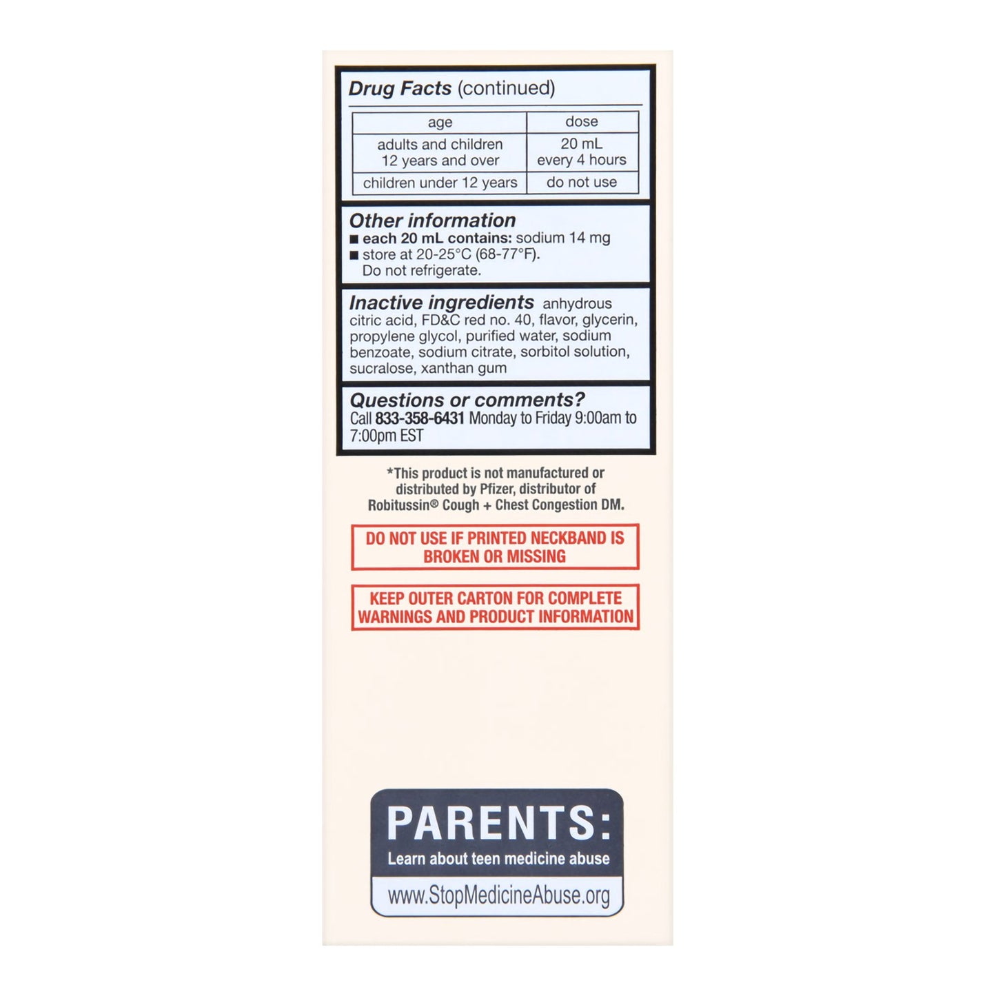 TUSSIN DM, LIQ FT SM ADLT 20-200MG 4OZ