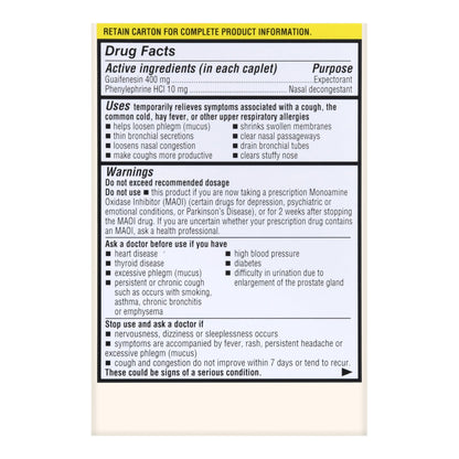 CHEST CONGESTION RELIEF PE, CAPL FT SM
