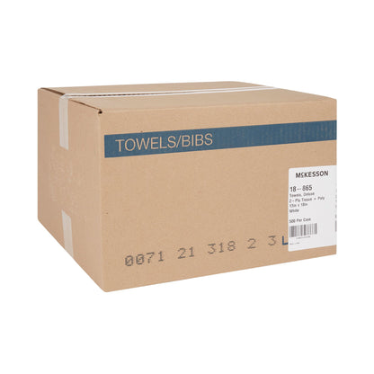 TOWEL, PRO 2PLY/POLY WHT 13X18