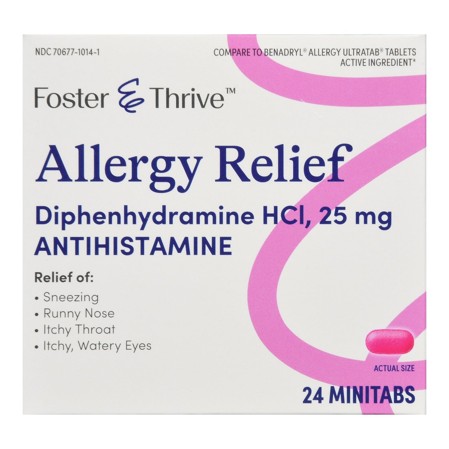 ALLERGY RELIEF ANTIHISTAMINE,TAB FT SM 25MG