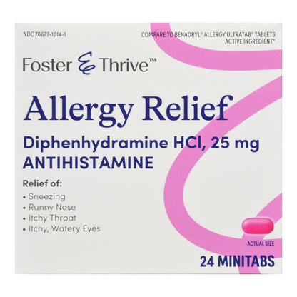 ALLERGY RELIEF ANTIHISTAMINE,TAB FT SM 25MG