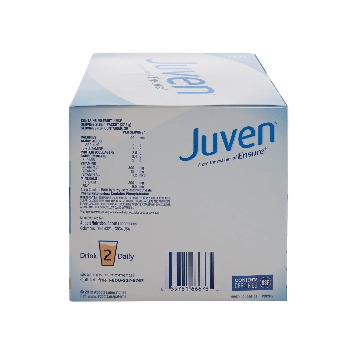 JUVEN, PDR ORG 0.97OZ PKT